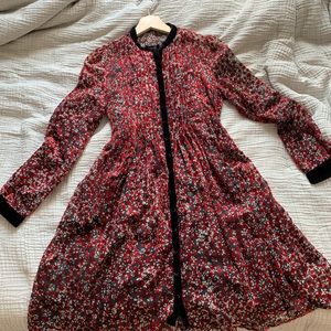 Kooples Cherry Flower Dots Dress